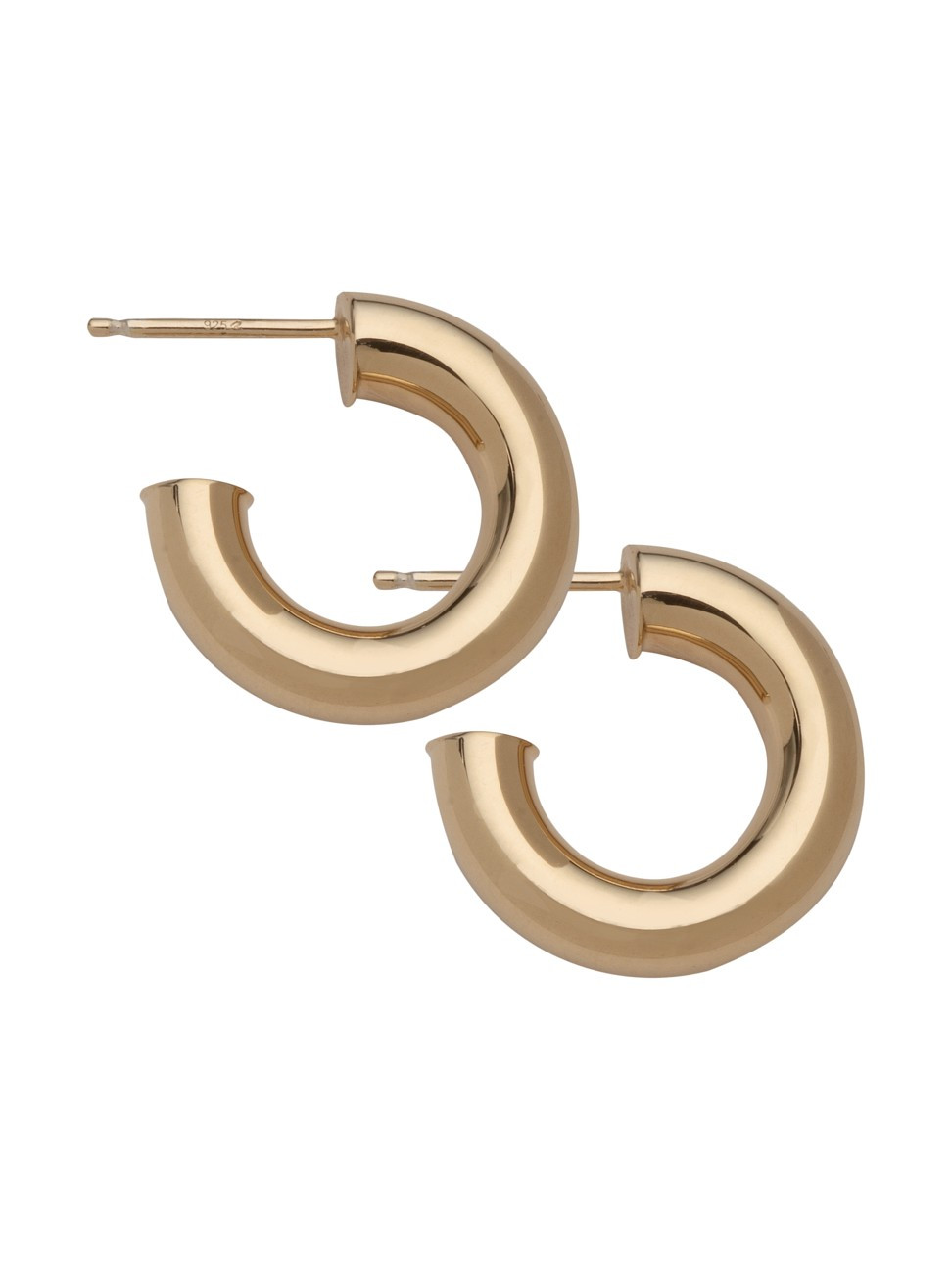 Jennifer Zeuner Jewelry Women's Lou 14K Goldplated Hoop Earrings - Yellow Vermeil | Saks Fifth Avenue