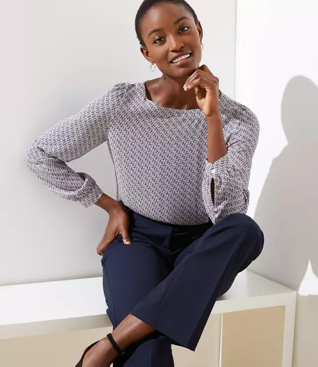 Fauna Shirttail Blouse | LOFT | LOFT