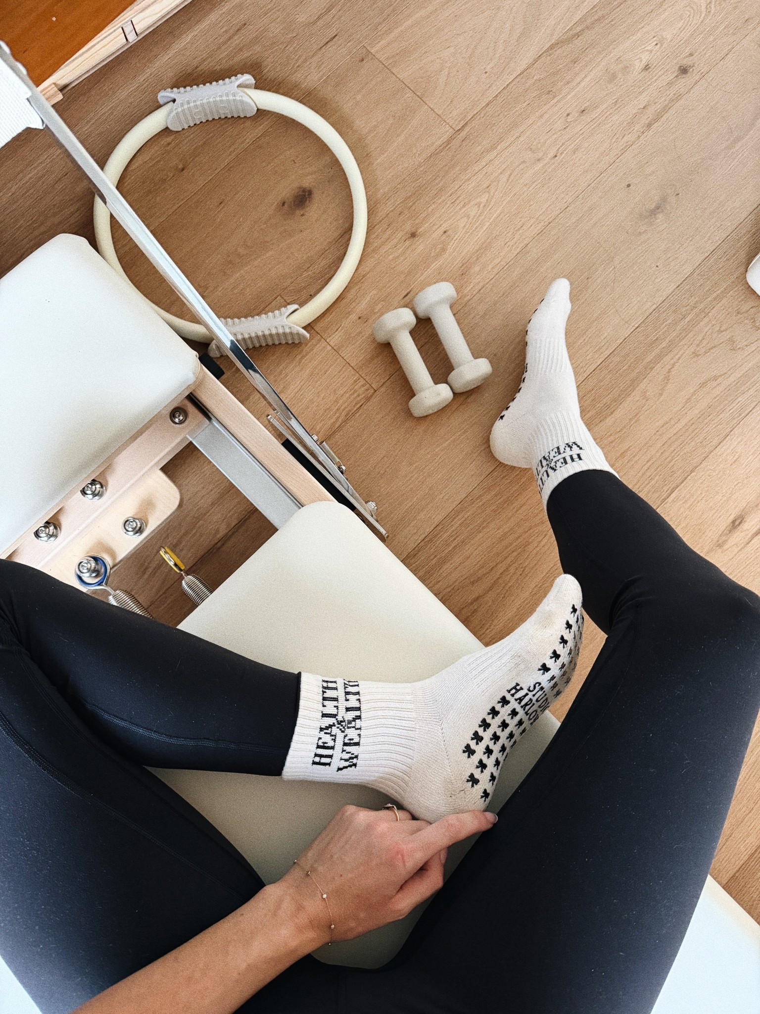 Health is wealth! Such fun grippy socks for reformer Pilates 🥰