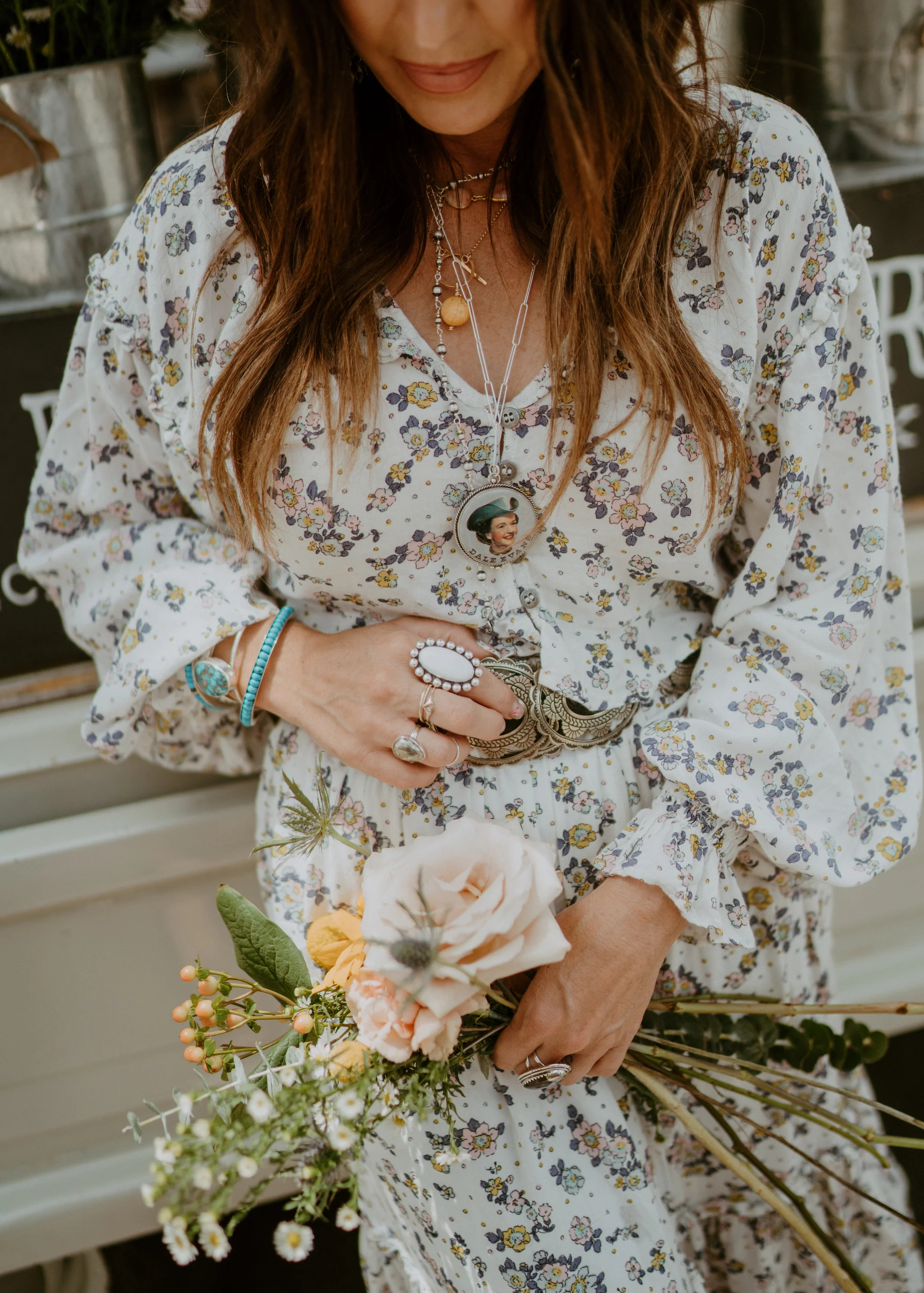 Dolly Parton Ring | Scolecite | Goldie Lew Jewelry