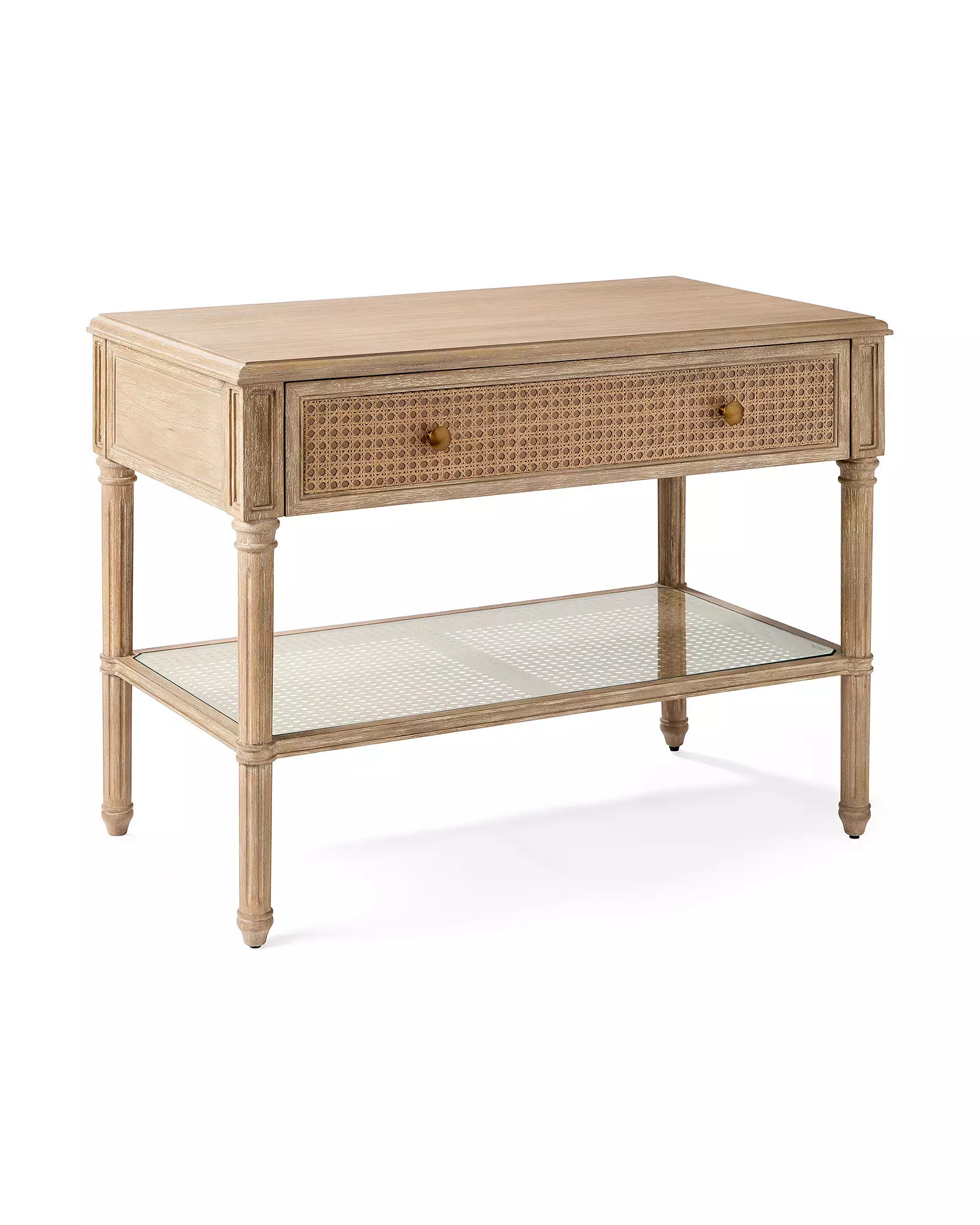 Harbour Cane Wide Nightstand | Serena and Lily