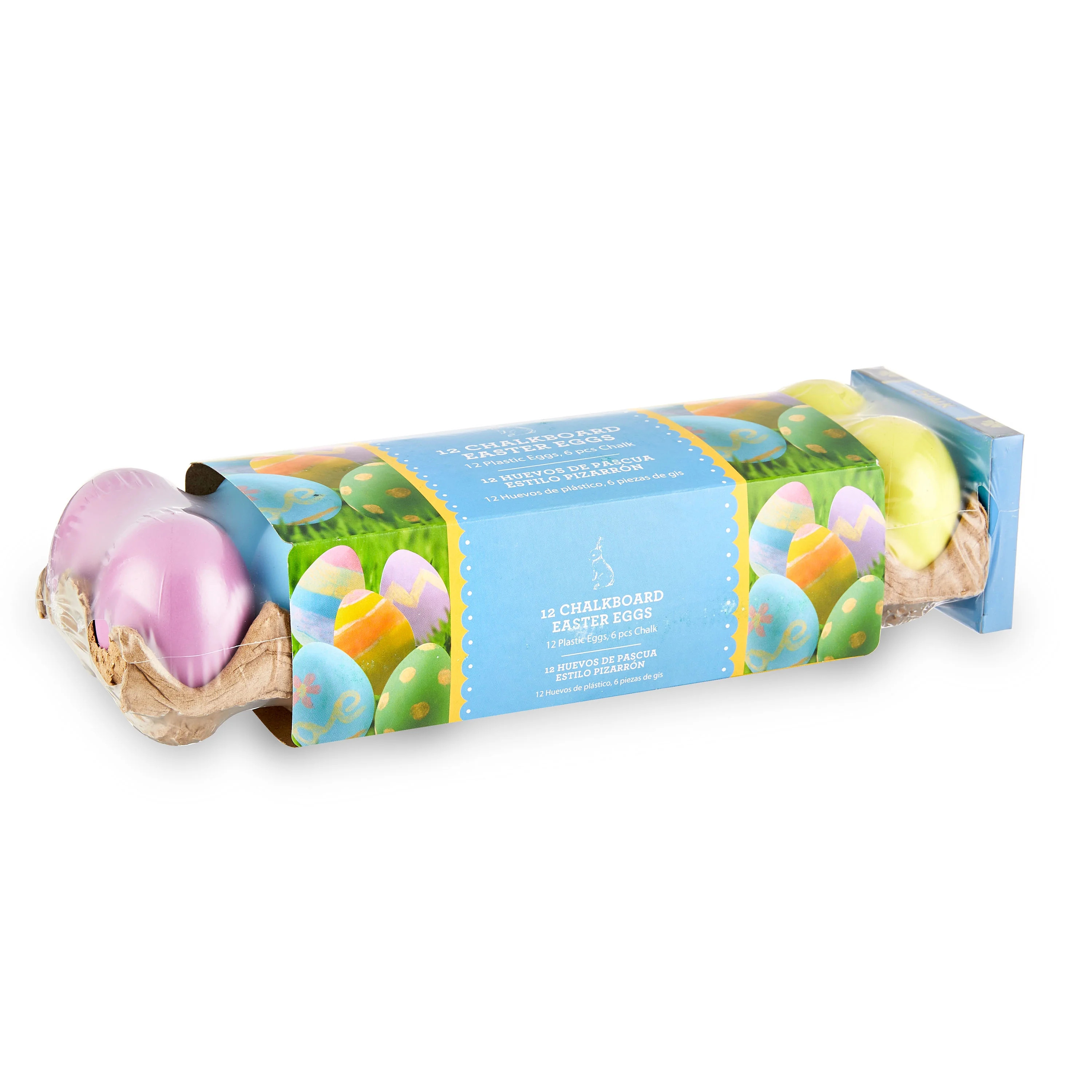 Way To Celebrate DIY Plastic Easter Eggs with Chalk, 12 Count | Walmart (US)