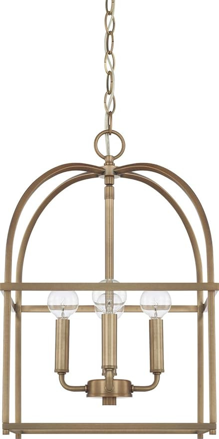HomePlace Lighting 527542AD Aubrey Transitional Lantern Foyer Pendant Light, 4-Light 240 Total Wa... | Amazon (US)