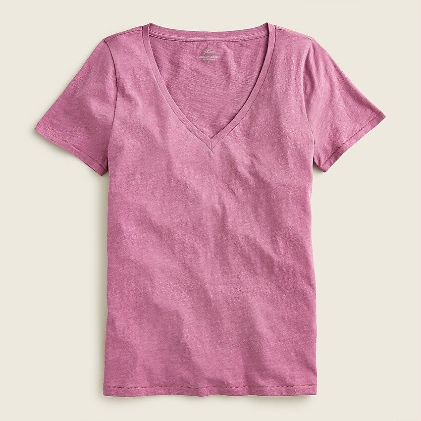 Vintage cotton V-neck T-shirt | J.Crew US