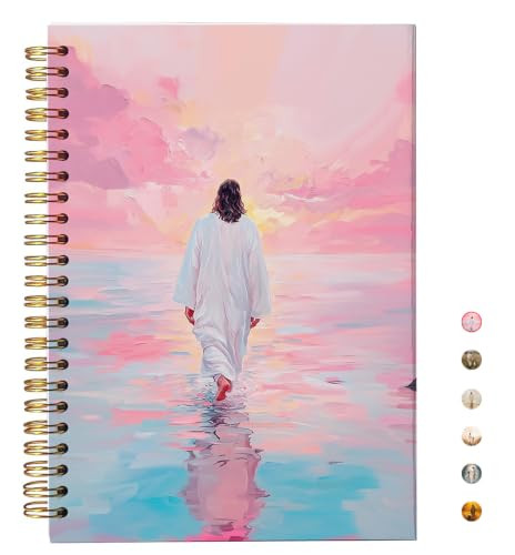Jesus Christ Spiral Notebook, Jesus Christ Walking on Water, Church Notes Journal, I Will Walk Wi... | Amazon (US)