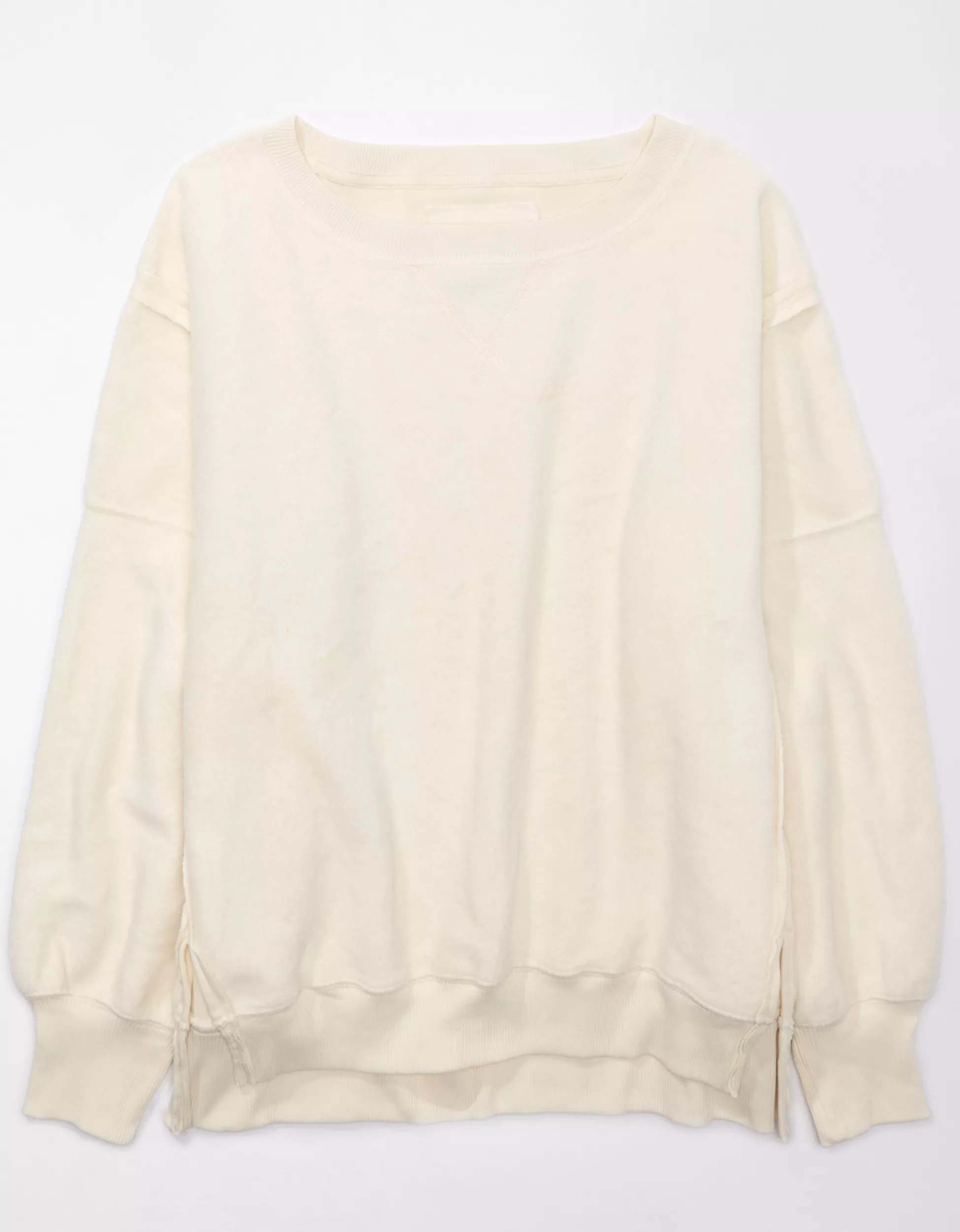 AE Oversized Big Hug Reverse Fleece Sweatshirt | American Eagle Outfitters (US & CA)