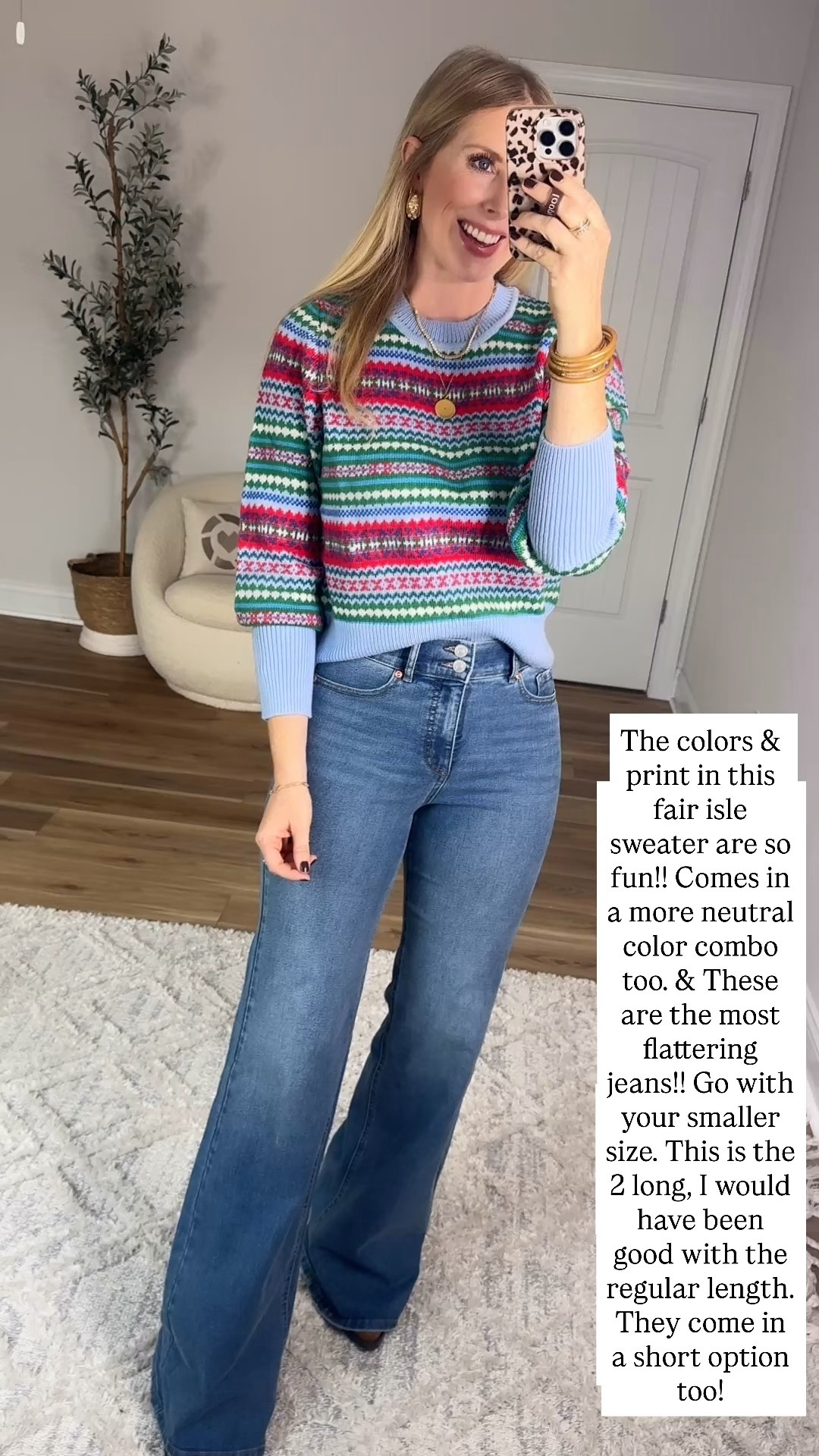 Walmart try on, fair isle sweater, flare jeans, Walmart outfit, Walmart fashion 

Small, 2 long 

#LTKFindsUnder50 #LTKStyleTip #LTKHoliday