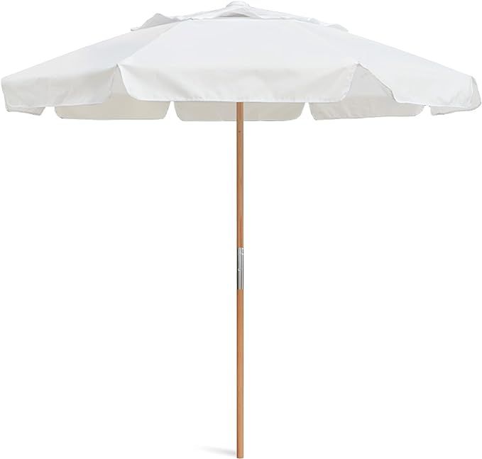 AMMSUN 7.8ft Seashore Umbrella, Outdoor Umbrella, Boho Beach & Patio Umbrella with UV 50+ Air Ven... | Amazon (US)