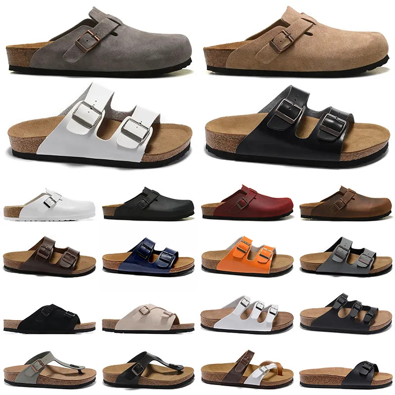 Birkenstock Boston Clogs Slippers Designer Sandals Men Women slides slipper Soft Footbed Suede Le... | DHGate
