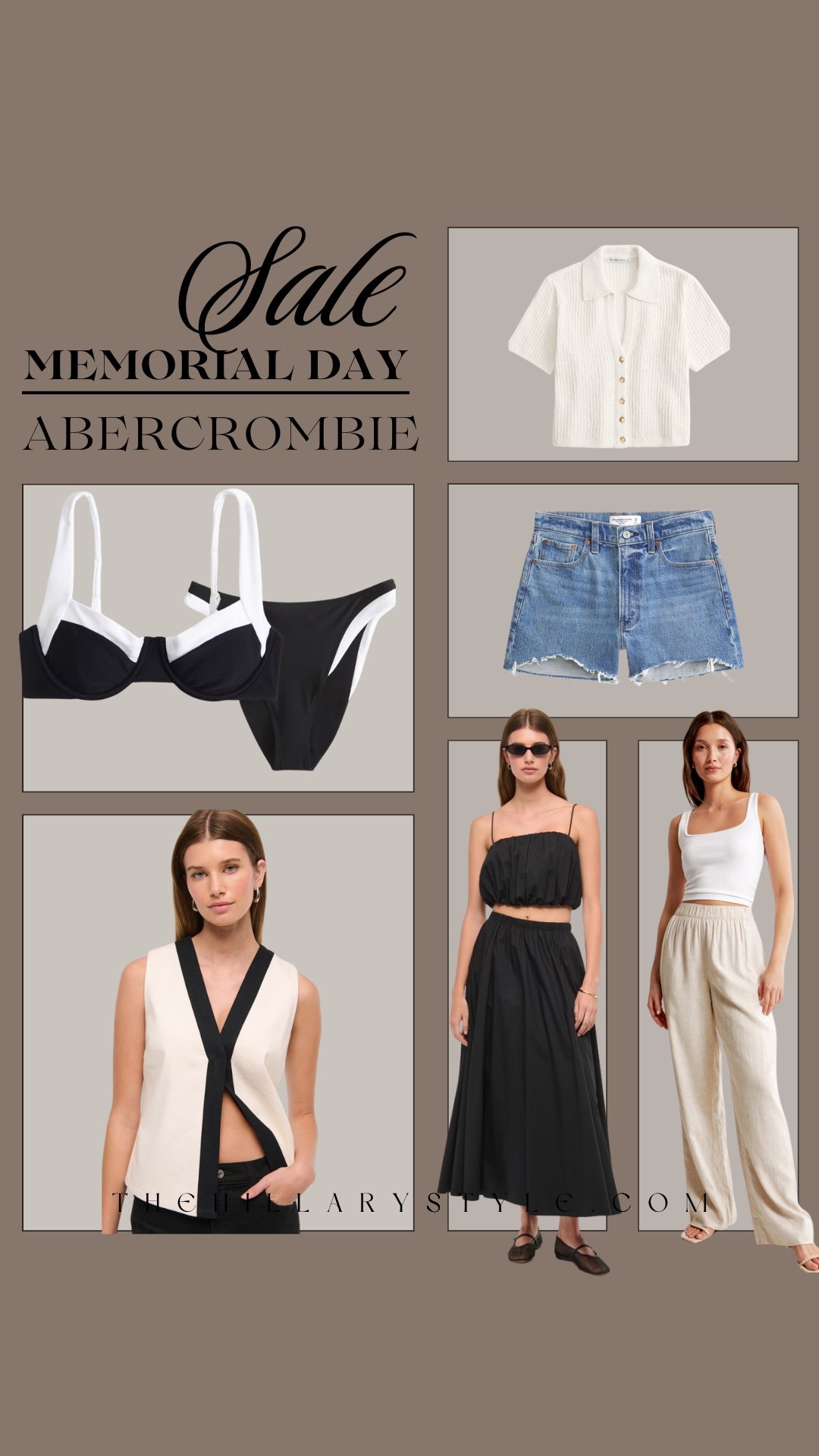 Abercrombie just took 25% off everything and their spring/summer lineup is full of effortless, polished staples. I also added a few similar pieces in case things start to go quickly — which they usually do.