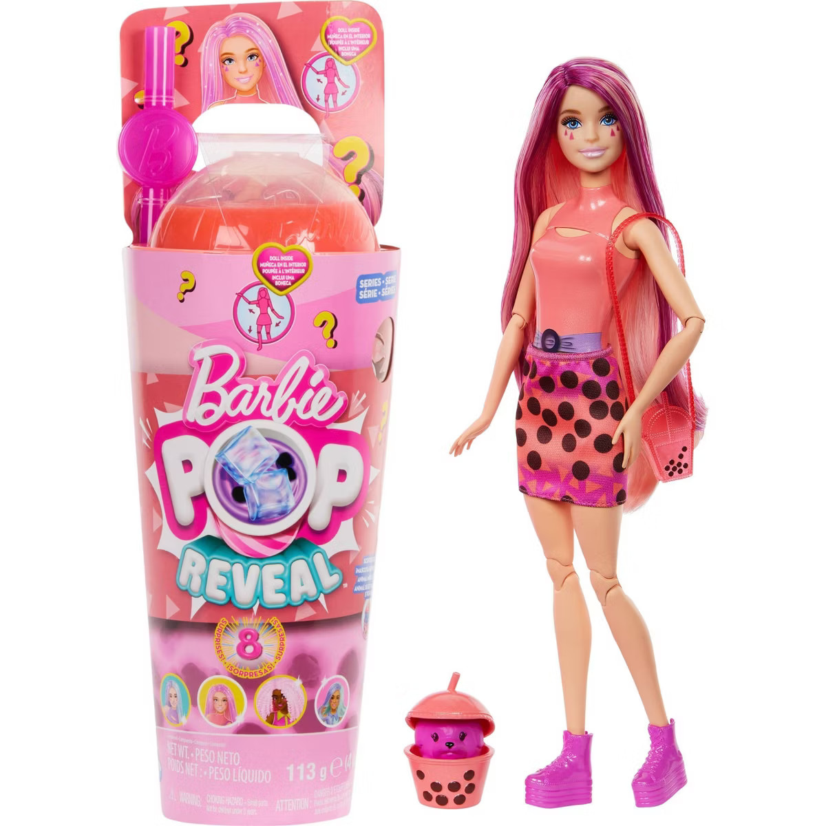 Barbie 12.7" Pop Reveal Boba Series Doll Mango Mochi | Target