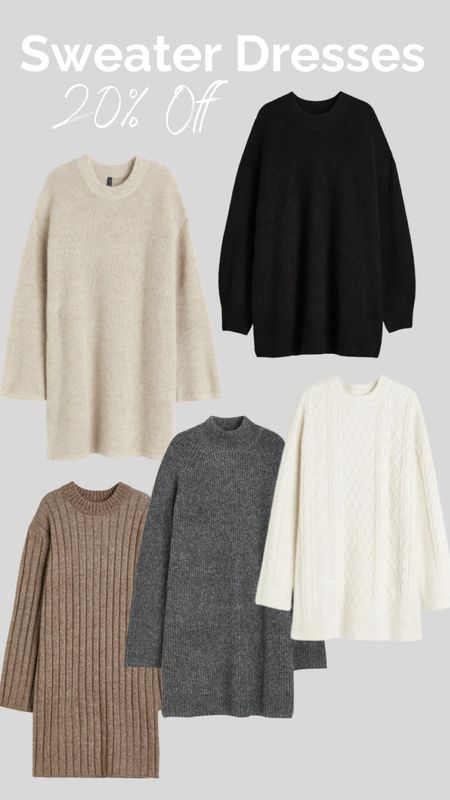 Sweater Dresses • H&M • 20% Off