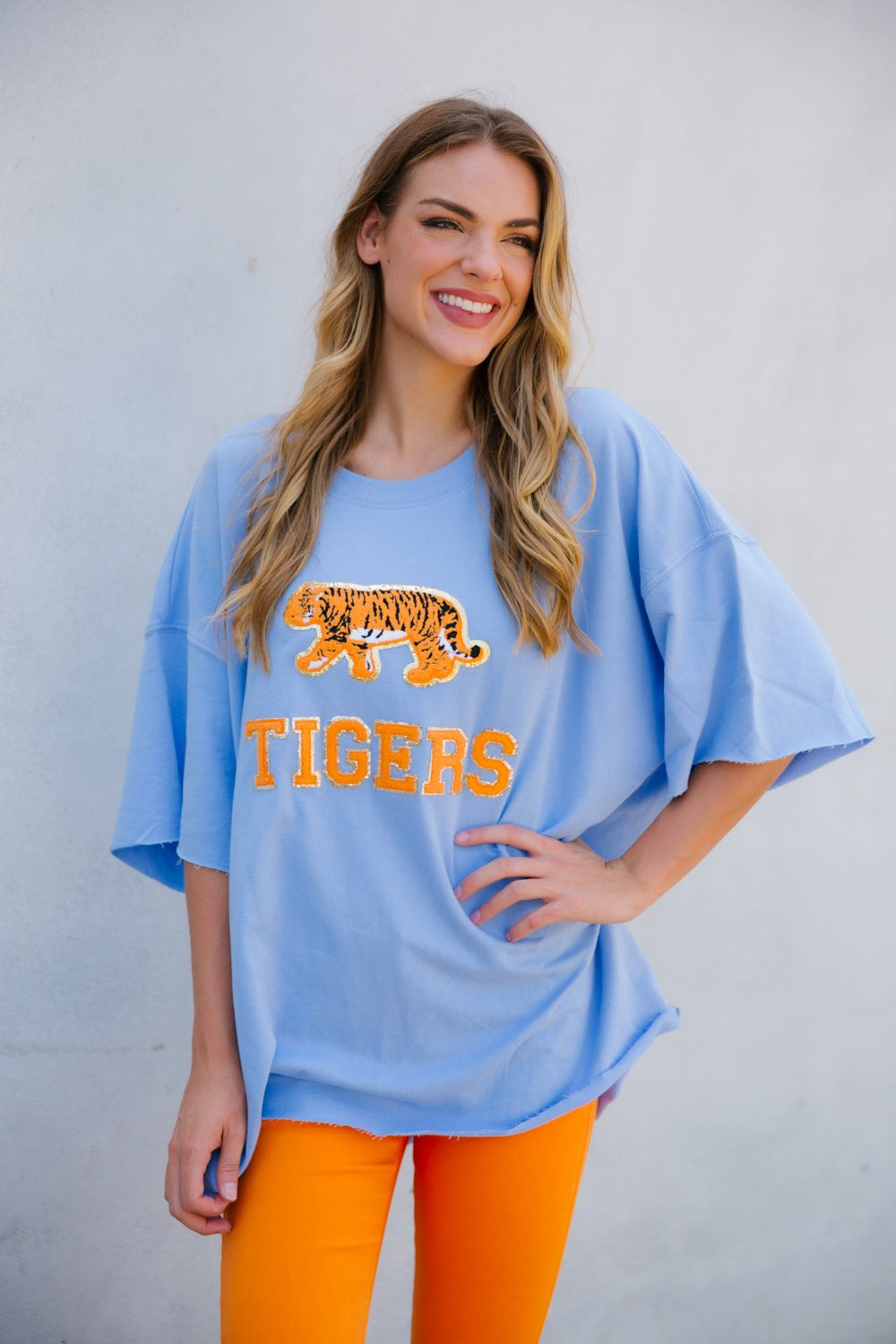 GO TIGERS BLUE TEE | Judith March
