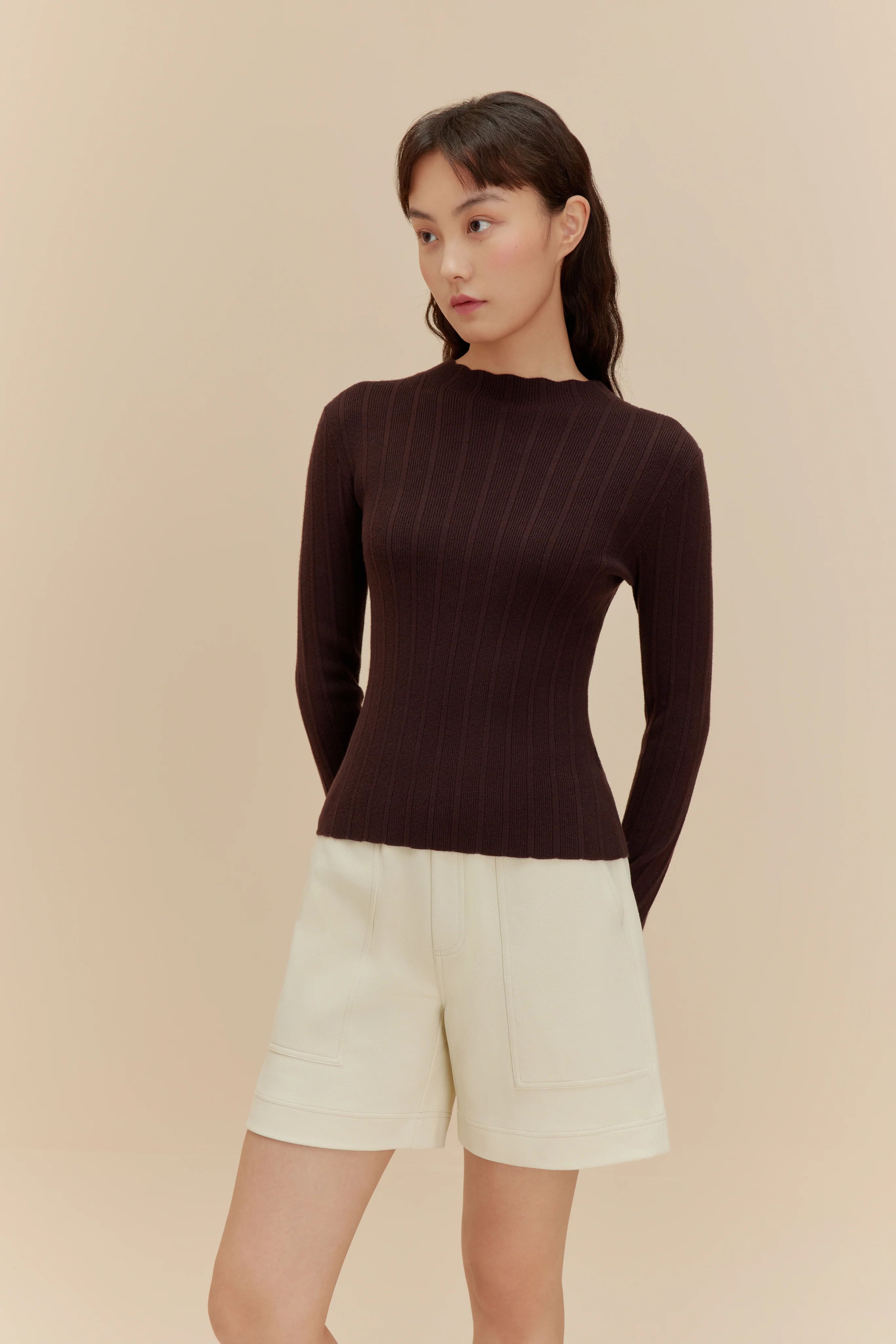 Knitted Ribbed Sweater | NEIWAI