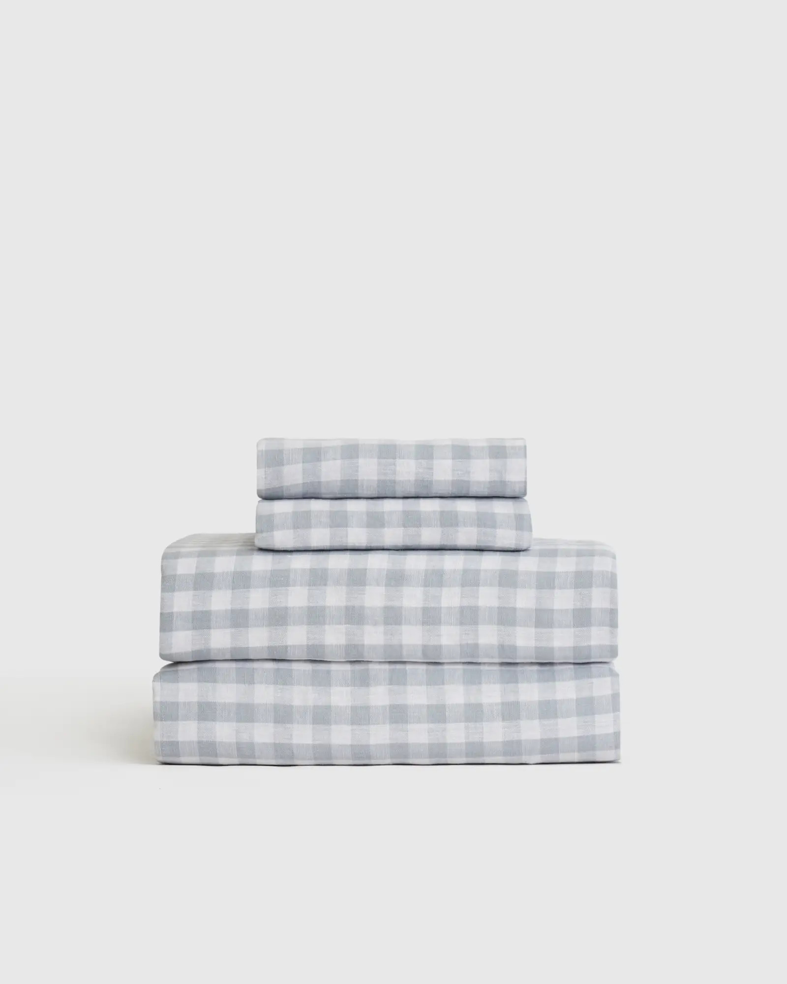 European Linen Gingham Sheet Set | Quince