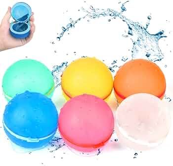 SOPPYCID Reusable Water Balloons, Water Ball for beach toys, Summer toys, Easy Quick Fill & Self-... | Amazon (US)