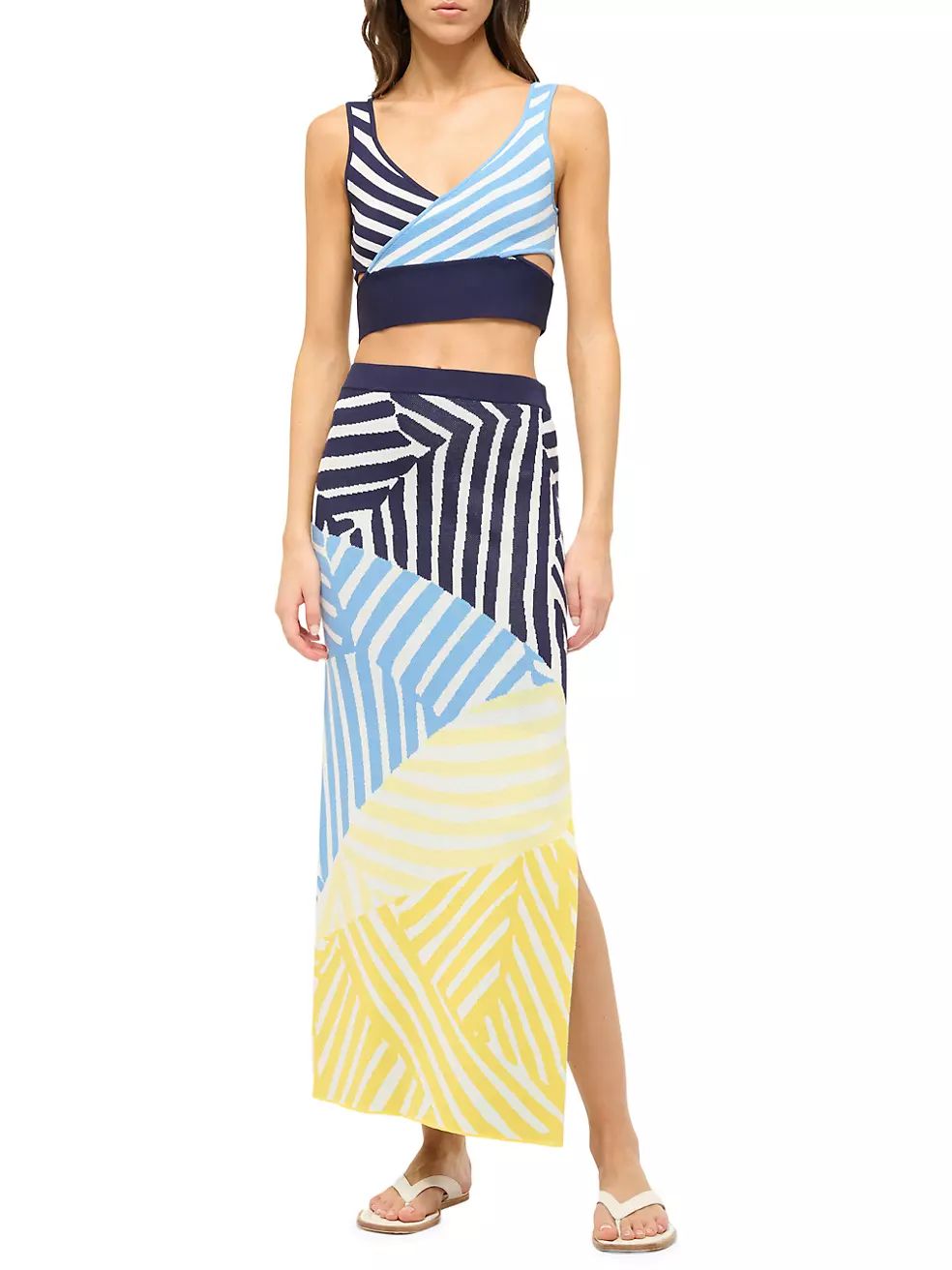 Giovanni Knit Striped Maxi Skirt | Saks Fifth Avenue