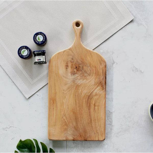 Round Shoulder Handle Solid Wood Bread Board | Wayfair North America