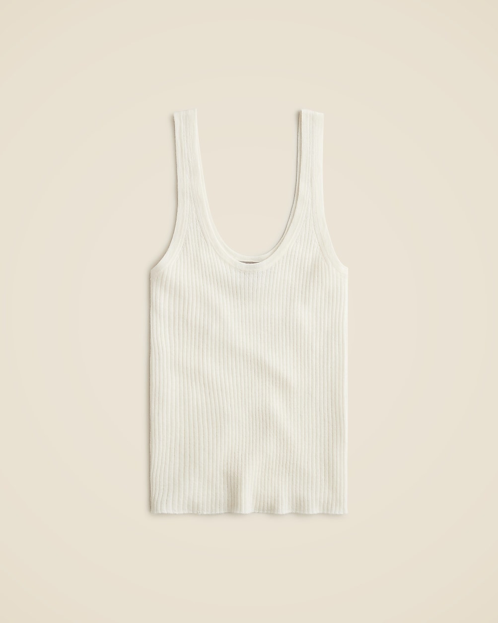 Featherweight cashmere ribbed tank top | J. Crew US