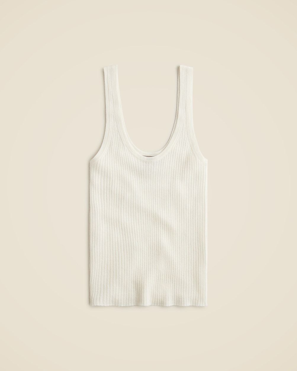 Featherweight cashmere ribbed tank top | J.Crew US