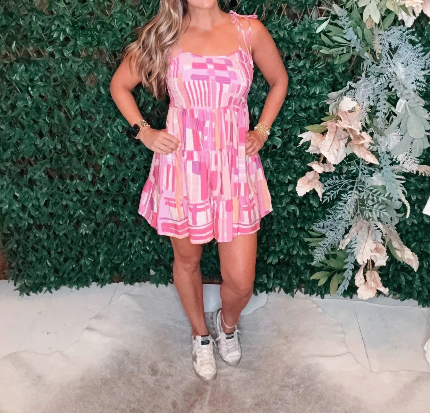 Dress In Pink Multi | Shop Simon