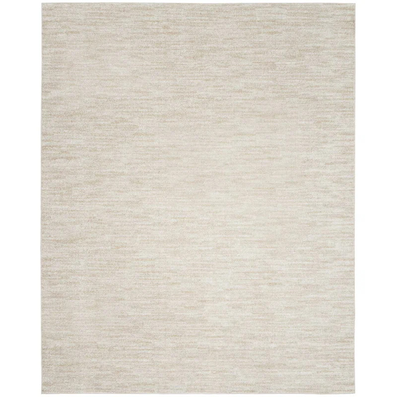 Mullican Sandy Solid Ivory/Beige Easy Care Indoor/Outdoor Area Rug | Wayfair North America