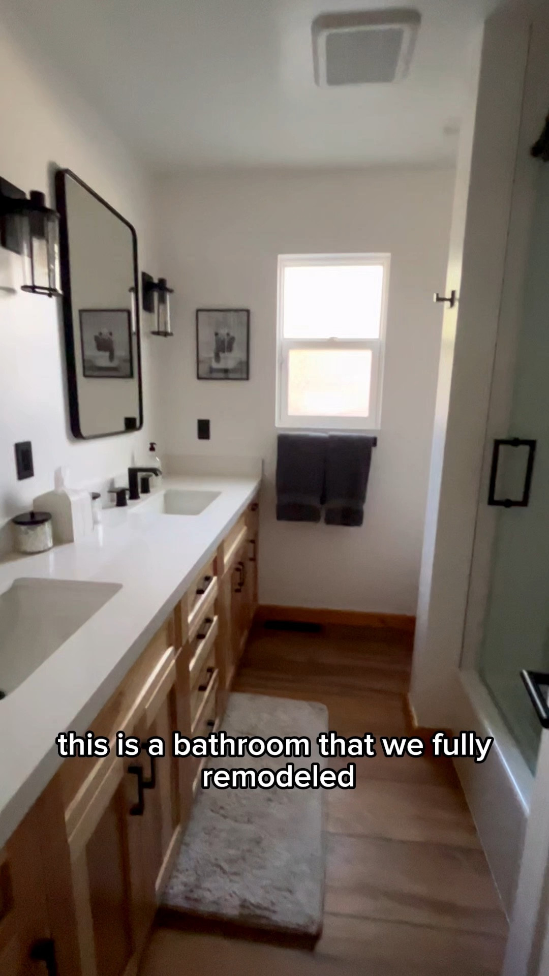 Here’s a full tour of our cabin bathroom remodel, any specific questions about materials used, let me know! 

#LTKHome