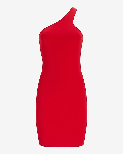 Body Contour One Shoulder Mini Dress | Express