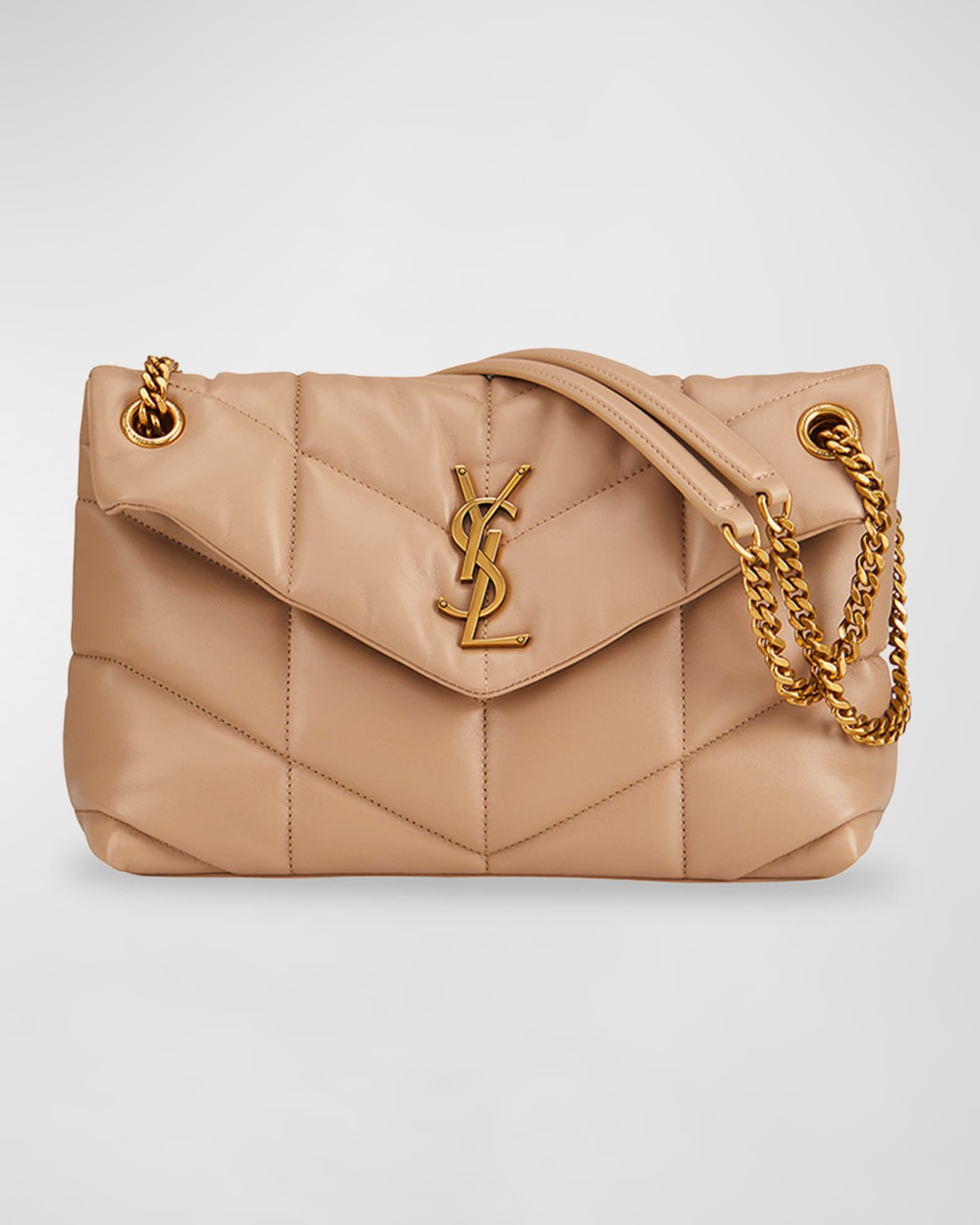 Saint Laurent LouLou YSL Small Puffer Shoulder Bag | Neiman Marcus