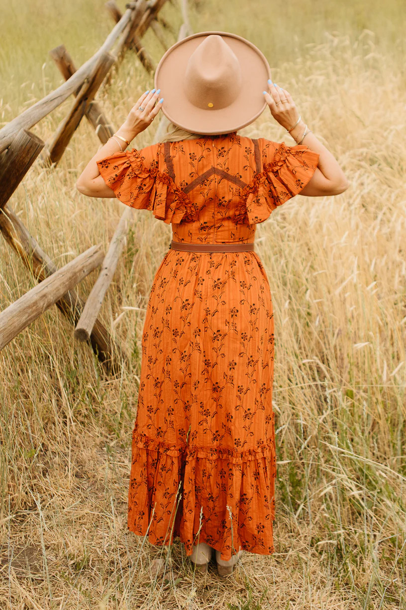 Shae Dress in Burnt Orange | Ivy City Co