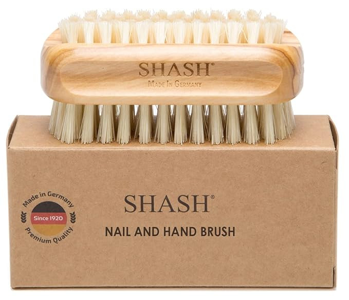 Made in Germany - SHASH Natural 100% Natural Boar Bristle Nail Brush - Gently Removes Dirt and Gr... | Amazon (US)