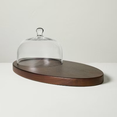 Wood Cheese Board with Cloche - Hearth & Hand™ with Magnolia | Target