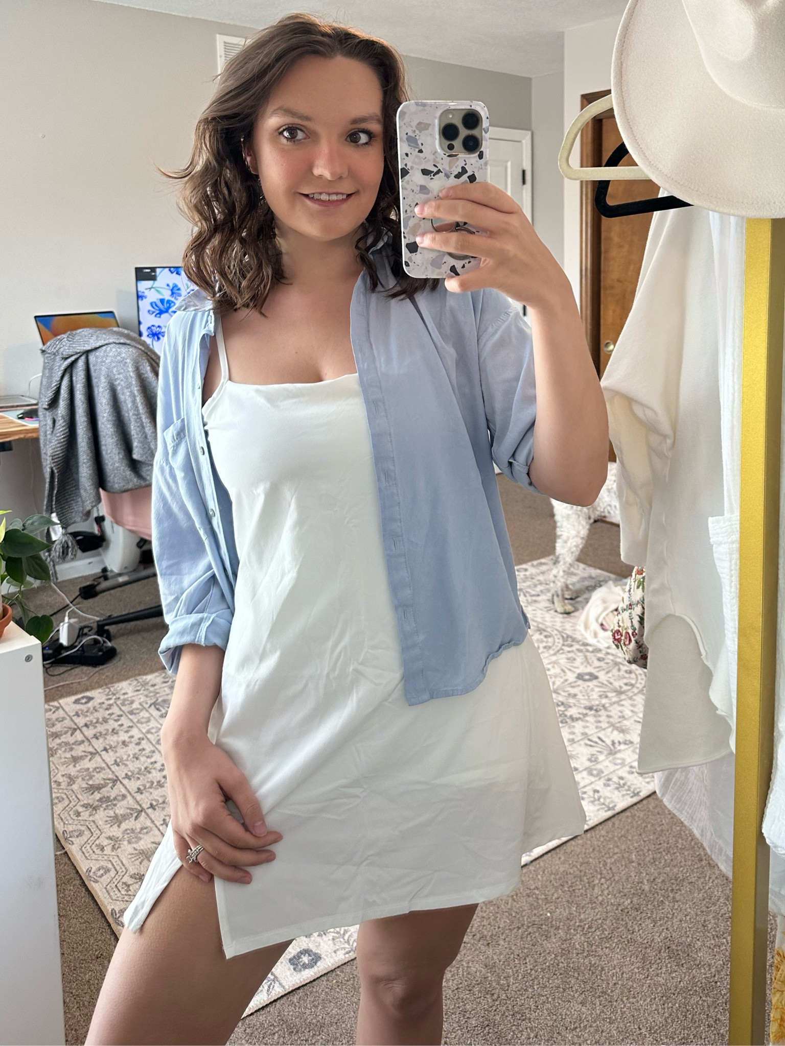 Cute and casual outfit idea for spring time 💙🤍💙

#LTKFind #LTKSeasonal #LTKfit