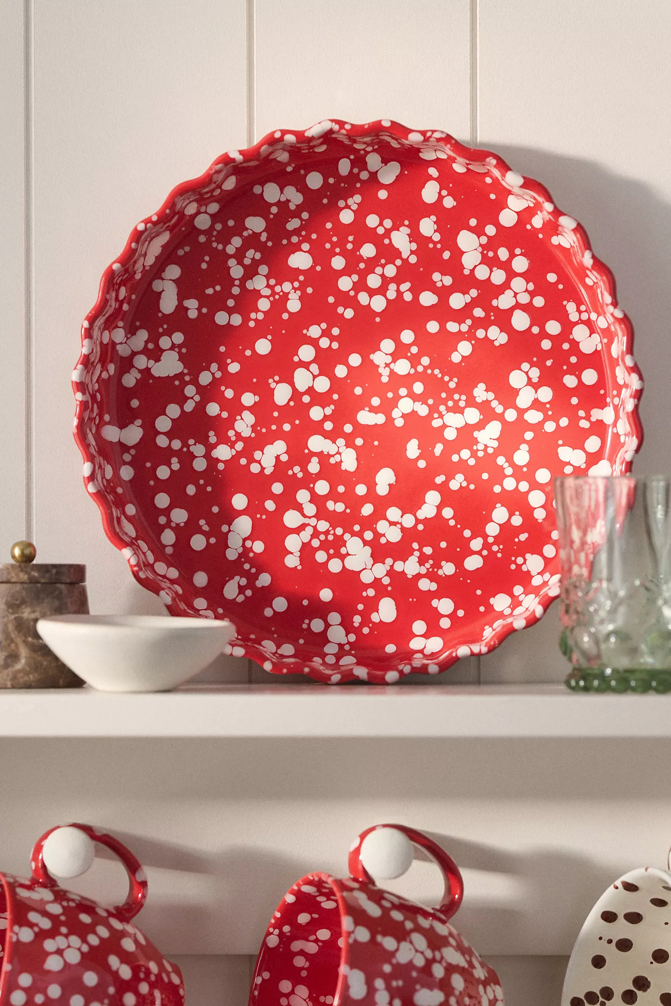 Splatter Portuguese Stoneware Pie Dish | Anthropologie (UK)