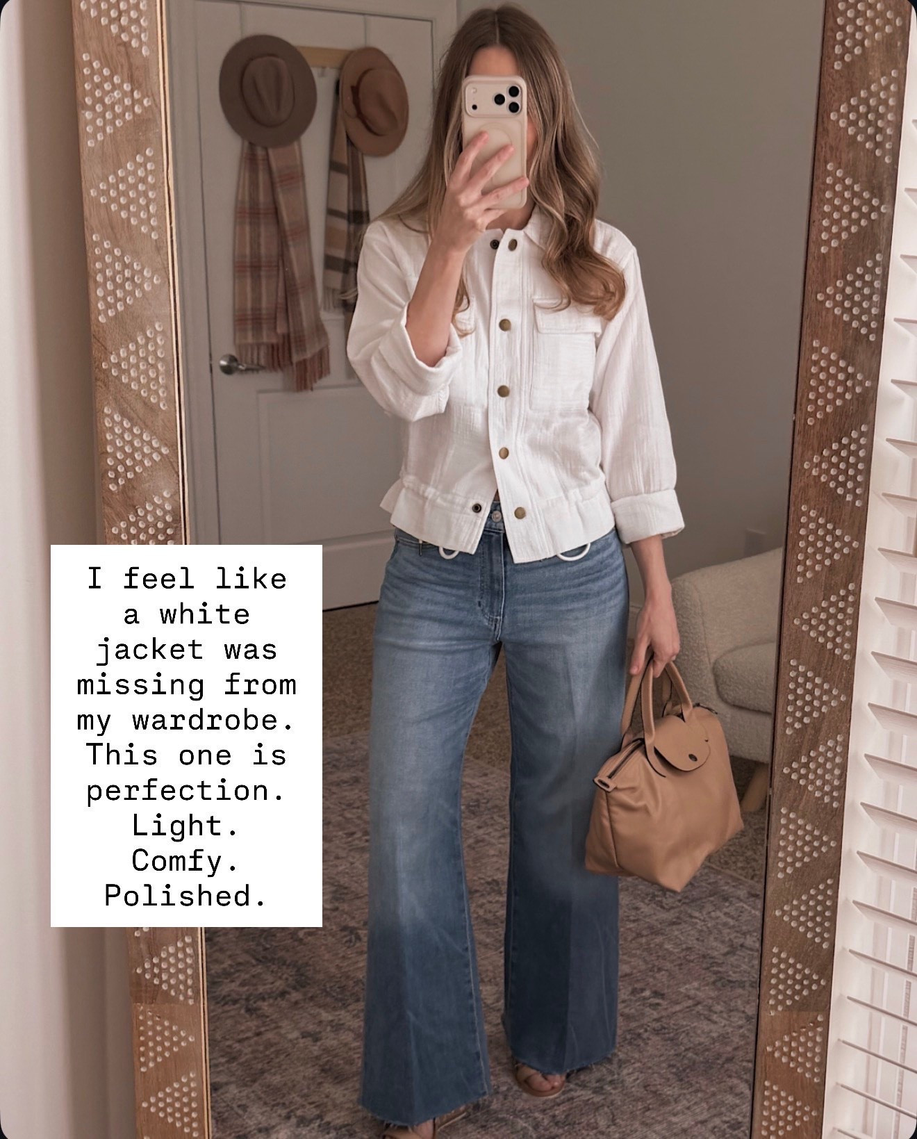 White jackets dress any outfit up without any effort.

#LTKOver40 #LTKSeasonal #LTKTravel