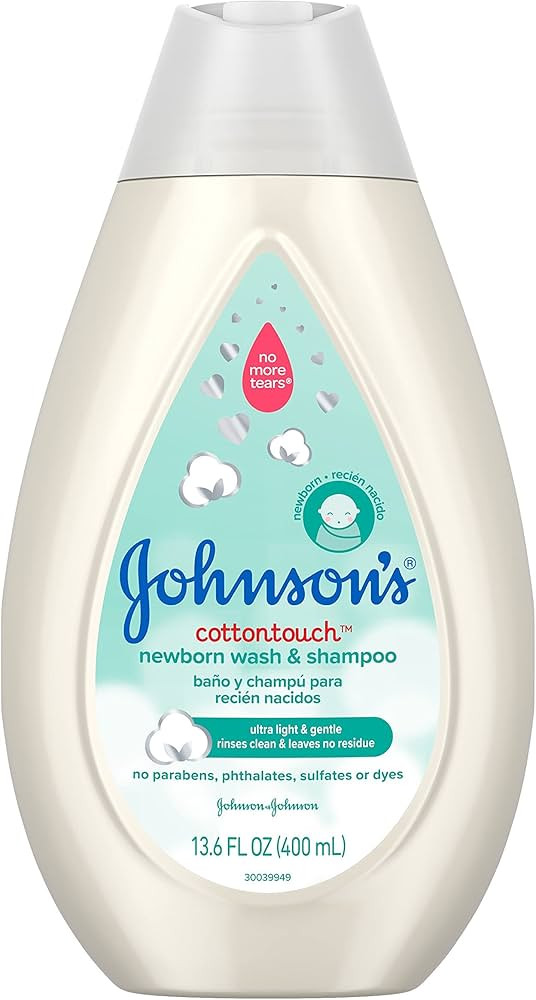 Johnson's Baby CottonTouch Newborn Body Wash & Shampoo, Gentle & Tear-Free, Made with Real Cotton... | Amazon (US)