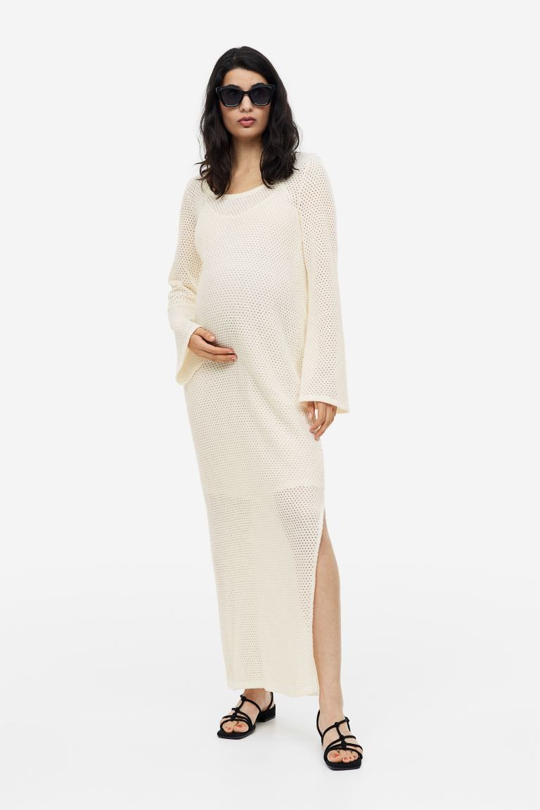 MAMA Pointelle-knit Dress | H&M (US + CA)