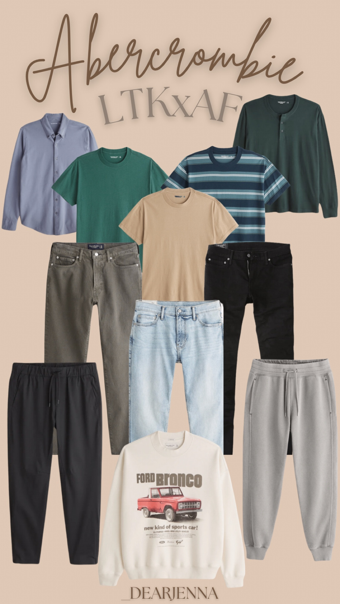 Abercrombie is having their first ever in-app LTK exclusive sale. You will receive 25% off by shipping your Abercrombie favorites right here through this LTK post. These are jeans are perfect go dress up or down this holiday season. Not to mention, men’s joggers are the best piece of clothing on the mark currently  Enjoy! 

#LTKxAF #LTKmens #LTKGiftGuide