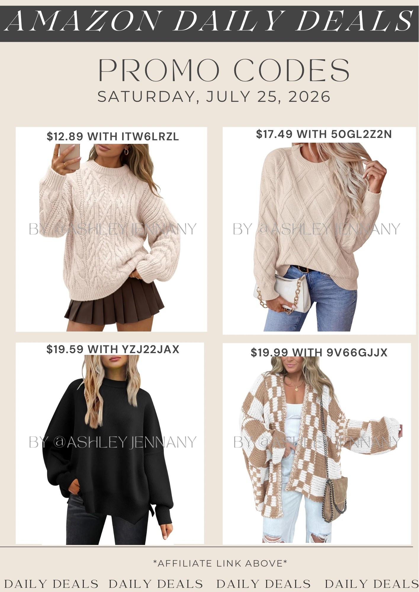 Amazon deals

#LTKSeasonal #LTKMidsize #LTKSaleAlert
