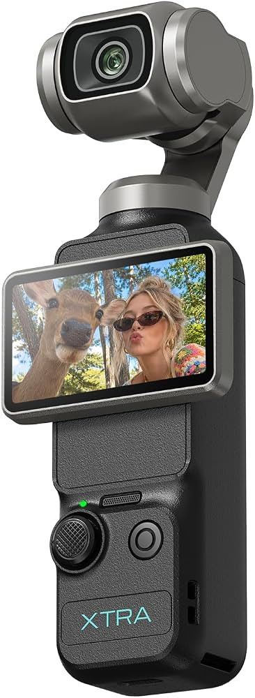 Xtra Muse, Vlogging Camera with 1'' CMOS & 4K/120fps Videos, Pocket Camera with 3-Axis Gimbal Sta... | Amazon (US)