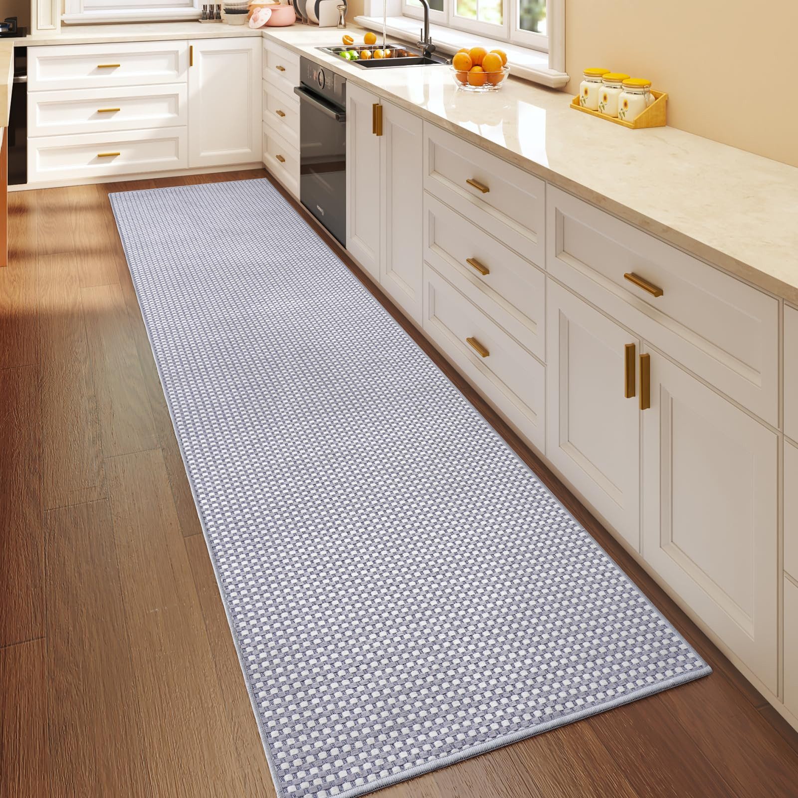 2x6 ft Boho Kitchen Runner Rugs Mat Non Slip Woven Runners for Hallways Washable, Soft Long Entry... | Amazon (US)