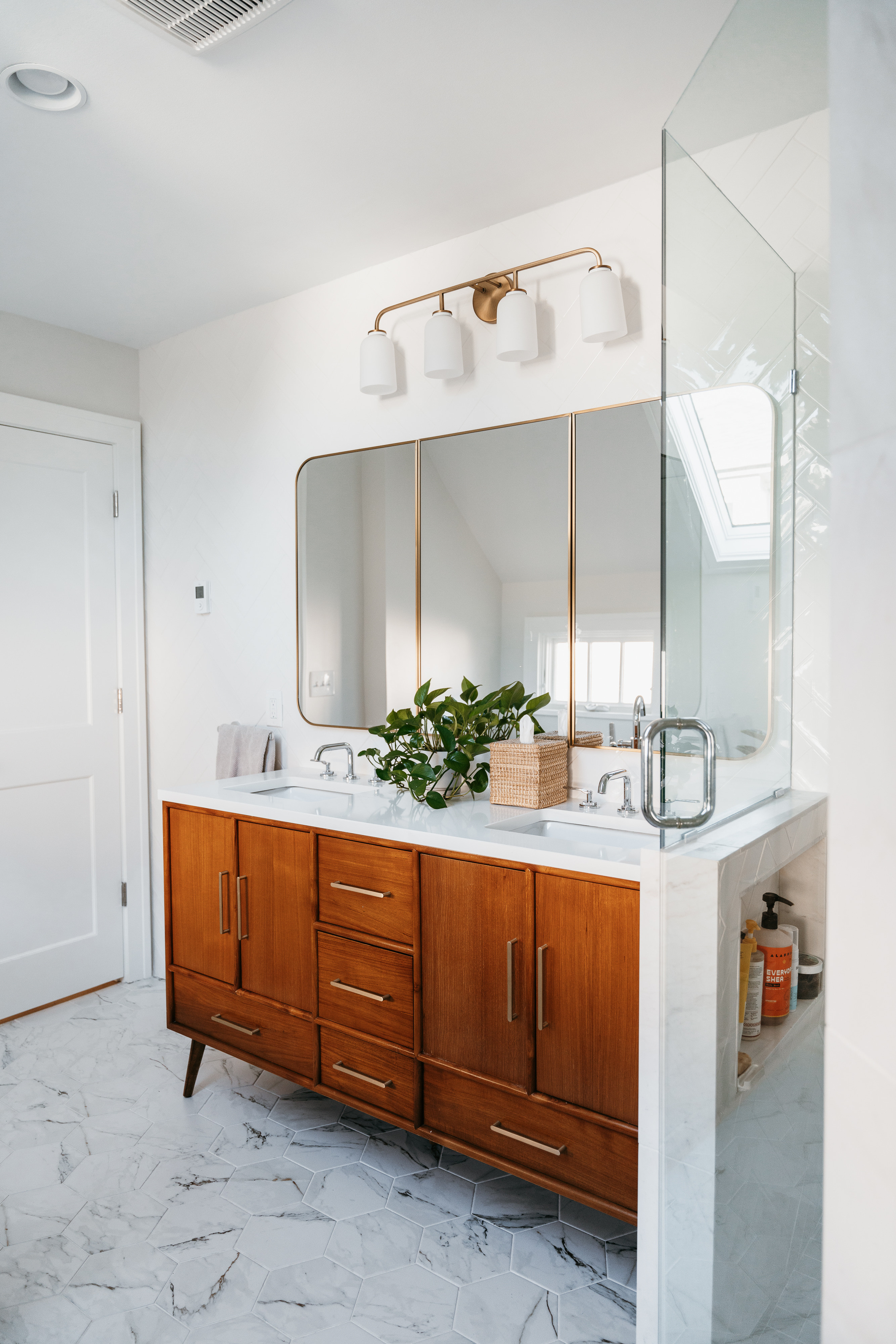 Welcome to Arden's bathroom remodel! #LTKDesign #LTKInteriorDesign #LTKRemodeling #LTKRenovation #LTKInteriorDesigner 

 