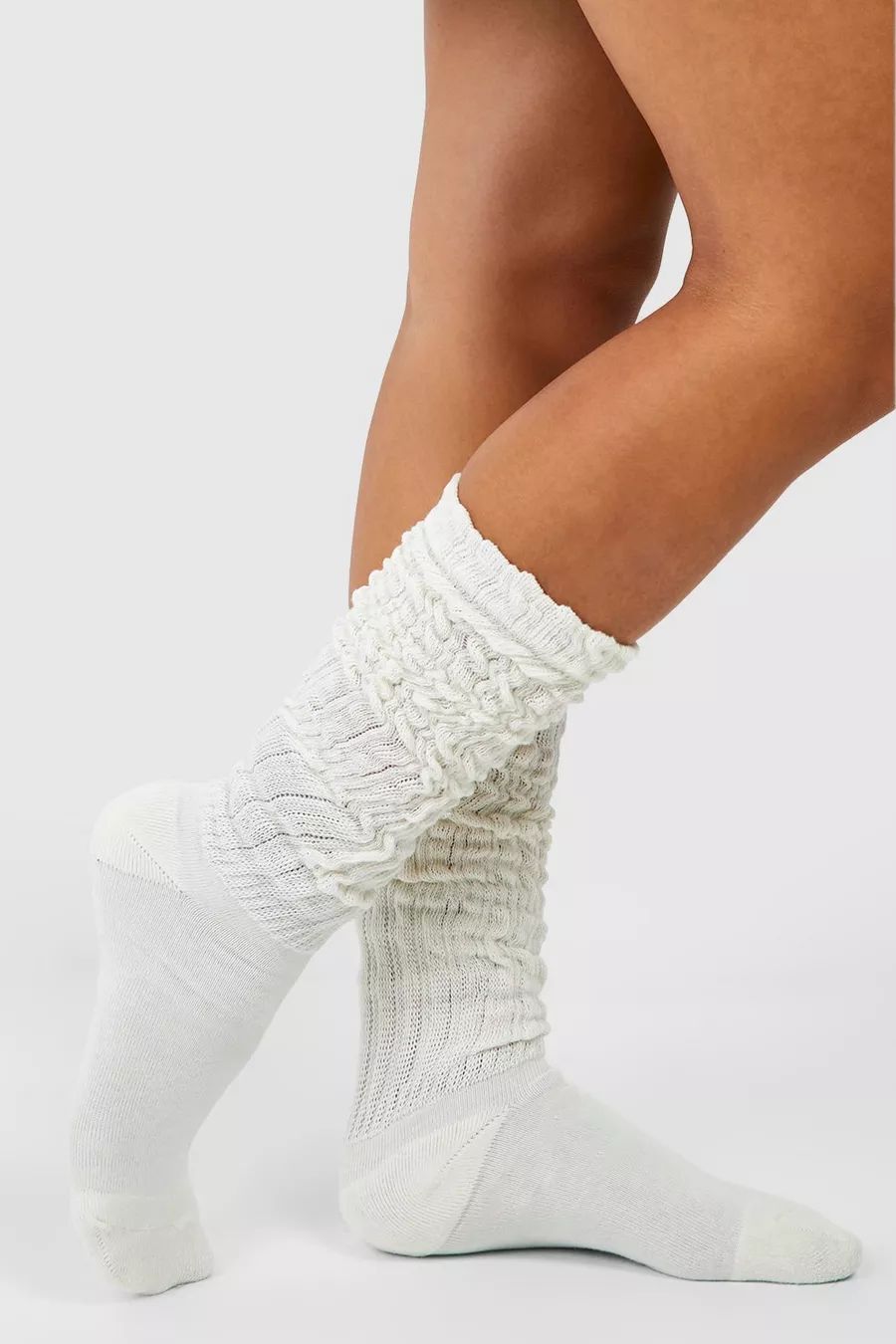 Single Knitted Slouchy Socks | Boohoo.com (UK & IE)