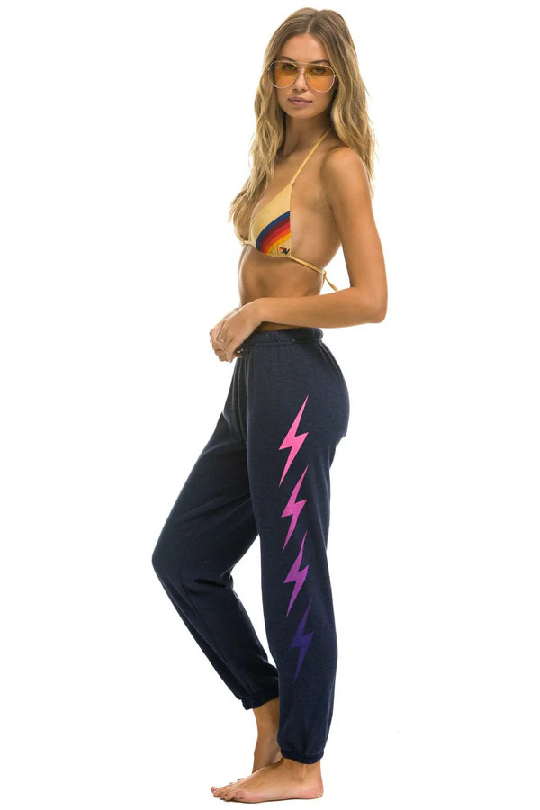 BOLT FADE 4 SWEATPANTS - NAVY // PINK PURPLE | Aviator Nation