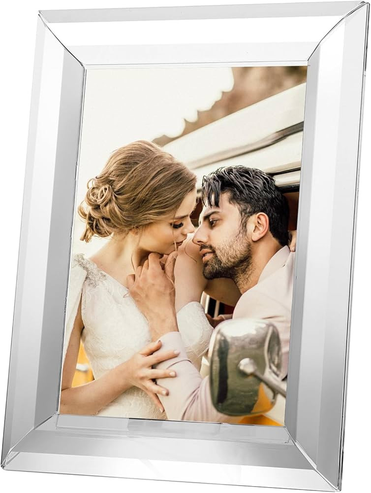 5x7 Crystal Picture Frame - Exquisite Crystal Photo Frame for Tabletop/Desktop Display, Vertical ... | Amazon (US)