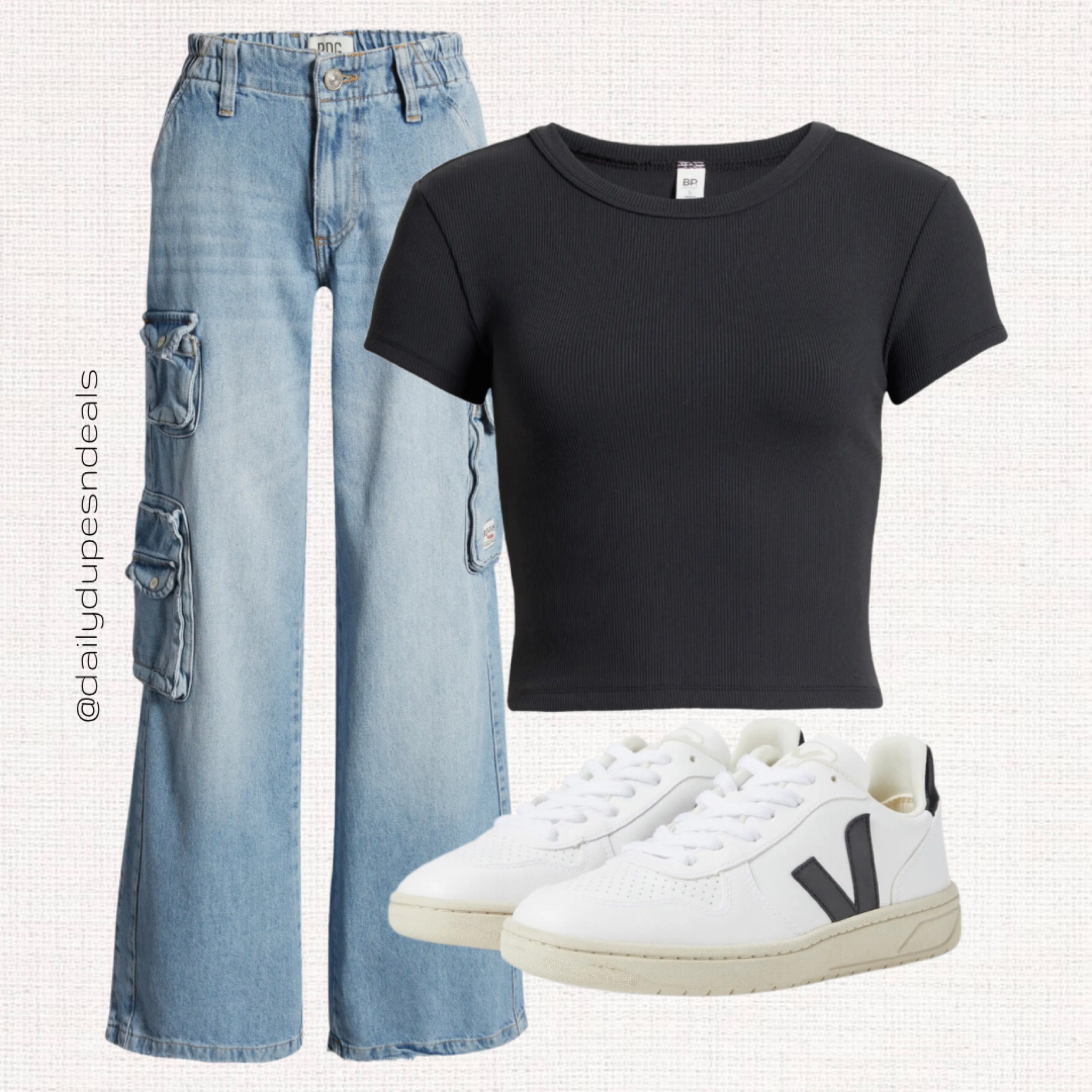 Crop fitted shirt cargo denim jeans sneakers fall transition Nordstrom 

#LTKfindsunder100 #LTKfindsunder50 #LTKstyletip