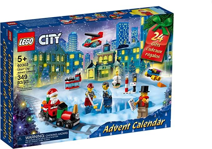LEGO 60303 City Advent Calendar 2021 Building Set, Christmas Countdown Calendar for Kids (349 Pie... | Amazon (US)