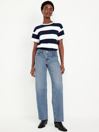 Mid-Rise Wide-Leg Jeans | Old Navy (CA)