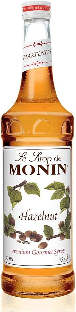 Monin - Hazelnut Syrup, Nutty Taste of Caramelized Hazelnut, Natural Flavors, Great for Mochas, Latt | Amazon (US)