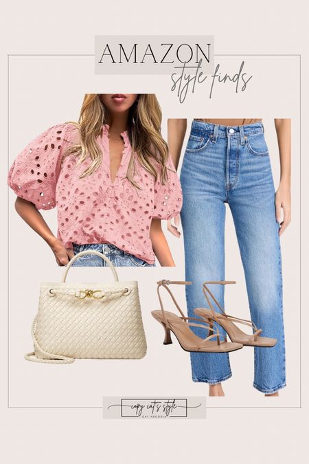 Amazon Style Finds, fashion finds, pink summer top, Levi jeans

#LTKover40 #LTKfindsunder50 #LTKstyletip